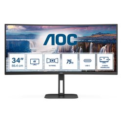 Monitor 34" 2K 1440p Curved Black CU34V5C BK