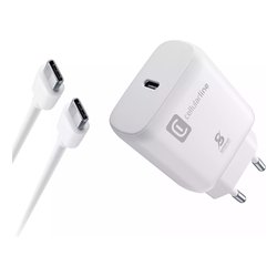 Caricabatterie USB Type-C FAST CHARGER 25W Kit Power Delivery Bianco ACHSMKITC2CPD25WW