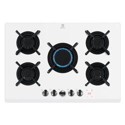 Piano cottura gas 5 zone SERIE 800 Kgg753753W Flamelight White (75cm) 949 630 963