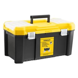 Image of Cassetta per attrezzi ESSENTIAL con organizer Nero e Giallo (48x25x25 cm) STST757871 cod094