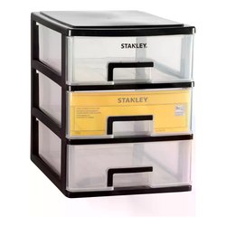 Image of Porta minuteria 3 cassetti S ESSENTIAL Nero (21,5x15,1x18,9 cm) STST407101 cod094