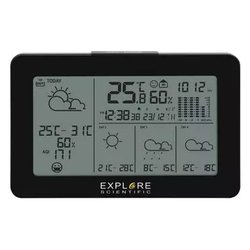 Stazione barometrica SMART Tuya Black WSH4103
