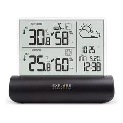 Stazione barometrica GLASS LCD Black e Clear WSH4501