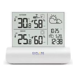 Stazione barometrica GLASS LCD White e Clear WSH4501