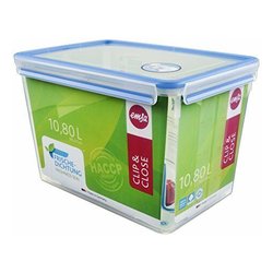 Contenitore alimenti (10,6Lt) CLIP & CLOSE Azzurro e Trasparente 508549