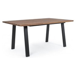 Tavolo da esterno OSLO Fisso Acacia e Antracite (160x90x76cm) 0806908