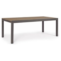 Tavolo da esterno ELIAS Allungabile Teak e Antracite (200-300x95x74cm) 0662975