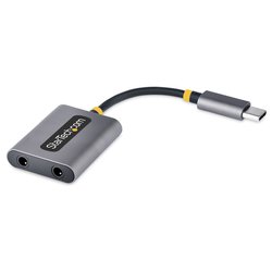 Cavo adattatore Audio Usb C a Jack 3.5mm Grigio 0,7m USBC AUDIO SPLITTER