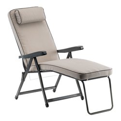 Sedia sdraio con poggiapiedi PARADISO Sabbia sand 357 PAR59N