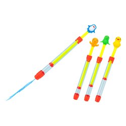 Gioco acqua Tubo Testa Animali Pompa Aspira e Spruzza (30cm) W’TOY Assortito 40942