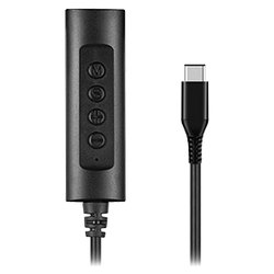 Cavo adattatore Jack a Usb C con Controlli Volume Black 0,8m HHEADA UC