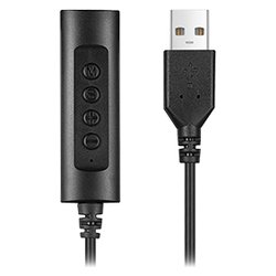 Cavo adattatore Jack a Usb a con Controlli Volume Black 0,8m HHEADA UA