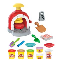Pasta modellabile La Pizzeria 4 barattoli 57gr,  2 da 28gr e accessori PLAY DOH F43735L0