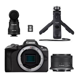 Fotocamera mirrorless 24,2Mpx APS C EOS R50 Creator Kit Black 5811C035