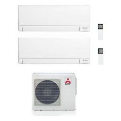 Condizionatore fisso dual 2,5 + 3,5 Kw PLUS Msz Ay White MSZ-AY25VGK, MSZ-AY35VGK MXZ-2F42VF3