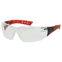 Occhiali sicurezza antigraffio anti condensa Squadron BOUTON trasparente e rosso taglia unica 250870520EN