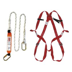 Imbracatura anticaduta Kit dispositivo Rosso attacco dorsale e sternale AKKIT07