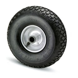 Ruota industriale libera senza supporto 46 Pneumatica zincato e nero (8,5x26 cm) 10243