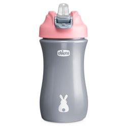 Bicchiere bimbo Pop Up +2Anni Rosa e Grigio 0000692010000