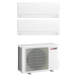 Condizionatore fisso dual 2,5 + 3,5 Kw PLUS Msz Ay White MSZAY25VGKP, MSZAY35VGKP MXZ2F53VF