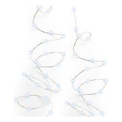 Filo Silver 240 luci - MICROLED Bianco freddo (12 mt) 8 Giochi di luce LUMINEO IP44 497075