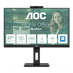 Monitor 23,8" Full HD 1080p Pivot con Webcam Black 24P3QW