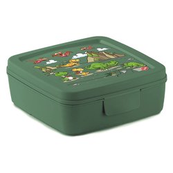 Porta merenda (14,5x14,5x5,5cm) Dino SANDWICH BOX Verde 000892