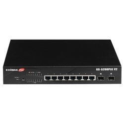 Switch di rete 10 porte SMB Web Smart PoE+ Black GS 5208PLG V2 Gigabit (1000Base-TX)