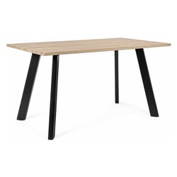 GIANT Tavolo Fisso Nero e Legno chiaro (140cm)