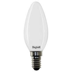 Lampadina led candela E14 (5W) , luce calda TUTTOVETRO LED Bianco 58108