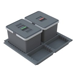 Image of METROPOLIS Pattumiera incasso Grigio cod094