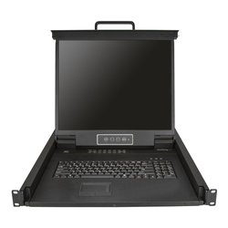 Kvm switch Armadio Rack Black RKCONS1916K