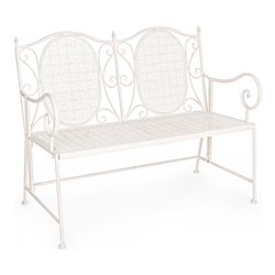 Panchina EMILY 2 posti Bianco 0721292