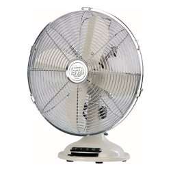 Ventilatore Tavolo TABLE FAN Vintage Panna VTM35 37W 30cm 4 pale