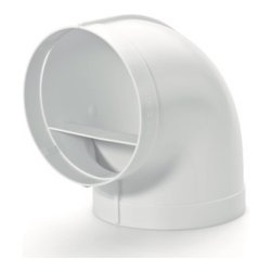 Curva cappa 90 verticale per tubo tondo Bianco AFC4052015