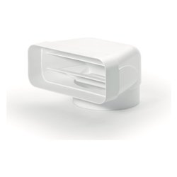 Deflettore cappa 90 per tubo piatto tondo 150 mm Bianco AFC4043002