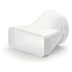 Raccordo tubo cappa Tondo 150mm rettangolare Bianco AFC4043006