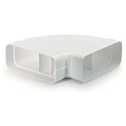 Curva cappa 90 orizzontale per tubo piatto Bianco AFC4043003