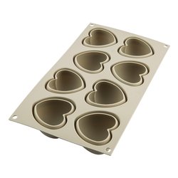 Stampo pasticceria silicone 8P Cuoricini (96ml) (6,5cm) 26 186 13 0065