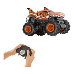Radiocomando Tiger Shark 2,4 GHz scala 1:24 HOT WHEELS MONSTER TRUCKS Arancio HNV03