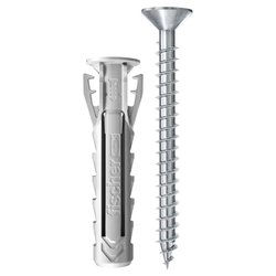 Set tasselli plastica con vite (8 mm) Sx Plus 8x40 S K 567546