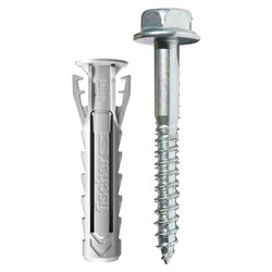 Set tasselli plastica con vite (10mm) Sx Plus 10x50 BM ( 4 pz) 567552