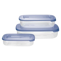 Set contenitori alimenti 3 pz 930 ml, 1,9 e 3,0 lt FAMILY FOOD Azzurro 904057271G