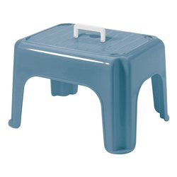 Sgabello bagno Impilabile con Manico DUMBO STOOL Blu (39x24x30 cm) 8101194704