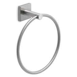 Porta asciugamani ad anello (18cm) FUJI Silver spazzolato FJ7038
