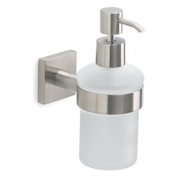 Dosa sapone parete FUJI Silver spazzolato (6,8x12,1x15,7 cm) FJ81 38