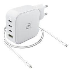 Caricabatterie USB Type-A, USB Type-C CHARGER GAN 100w Power Delivery White MA GAN100 EU W