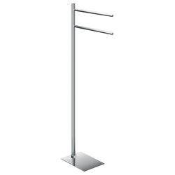 Piantana asciugamani a 2 bracci TANIA Cromo (34,5x14x88 cm) TA31 13