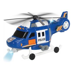 Image of Elicottero radiocomandato Polizia Luci e Suoni (18cm) DICKIE Blu 203302016 cod094