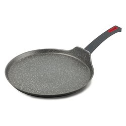 Image of Crepiera Alluminio antiaderente (28cm) VIVÀ Grigio e Rosso 2258 cod094